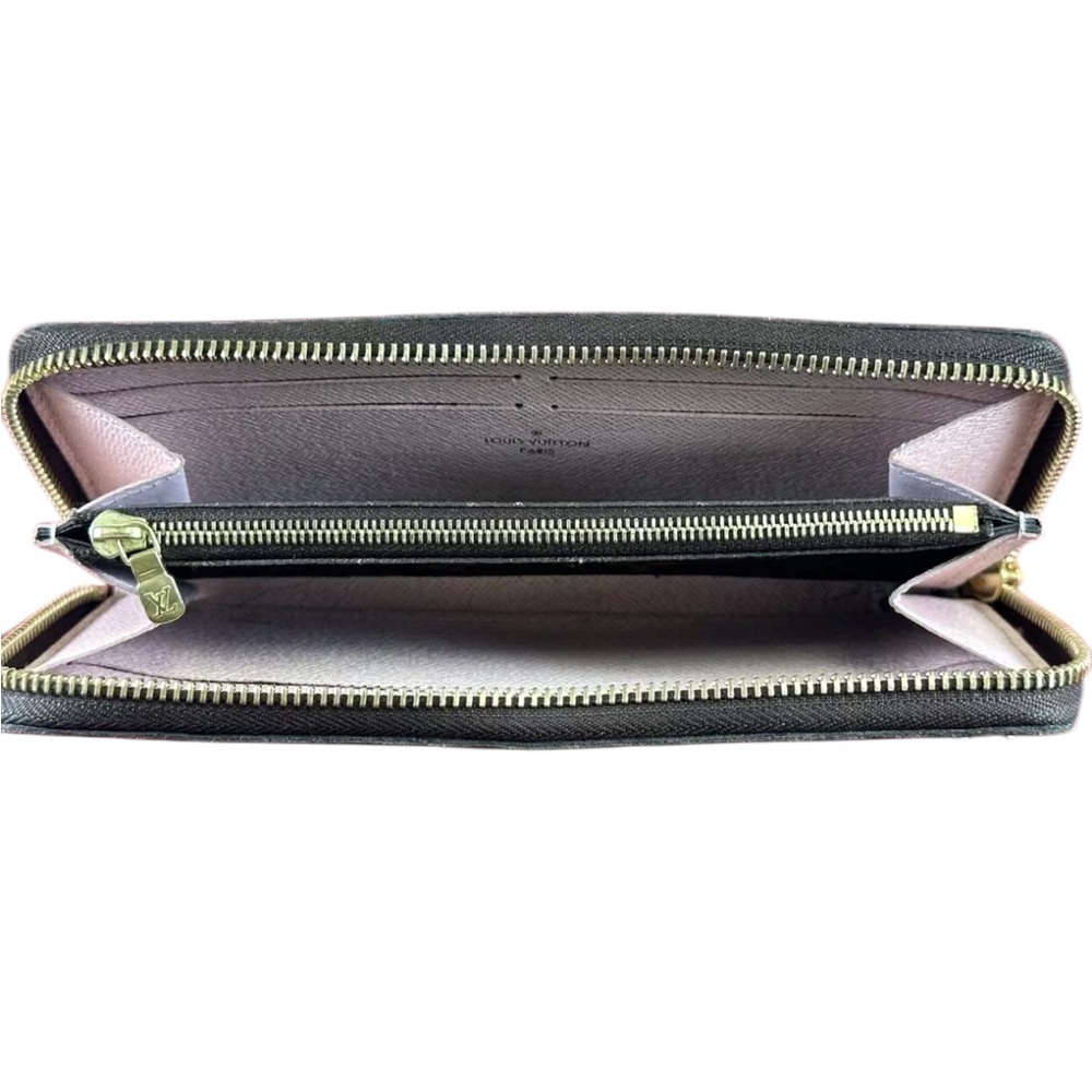 Louis Vuitton Monogram Clemence Wallet Rose Ballerine, COA, Microchipped - Picture 8 of 14